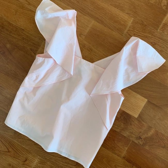 zara poplin ruffled top - Picture 2 of 3